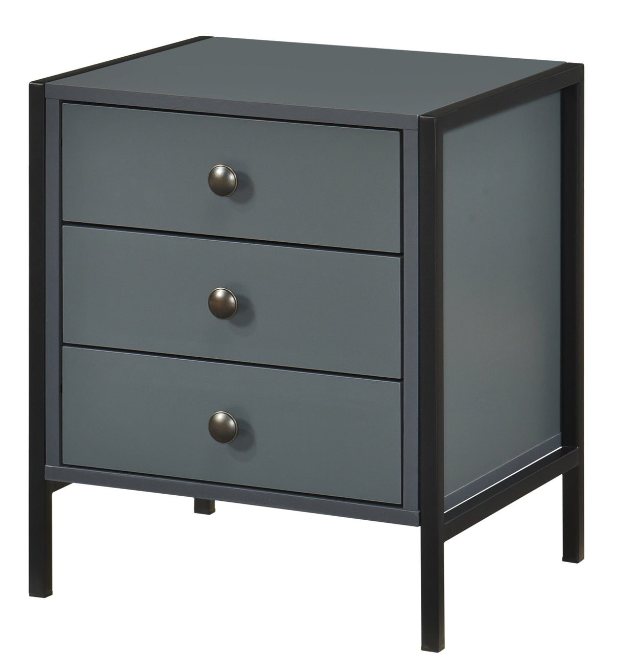 Alva 3 Drawer Bedside Table - Swish Furniture
