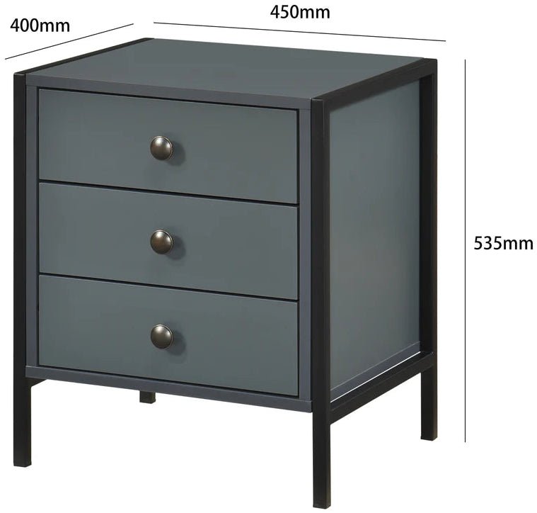 Alva Open Wardrobe 3 Piece Bedroom Set - Swish Furniture