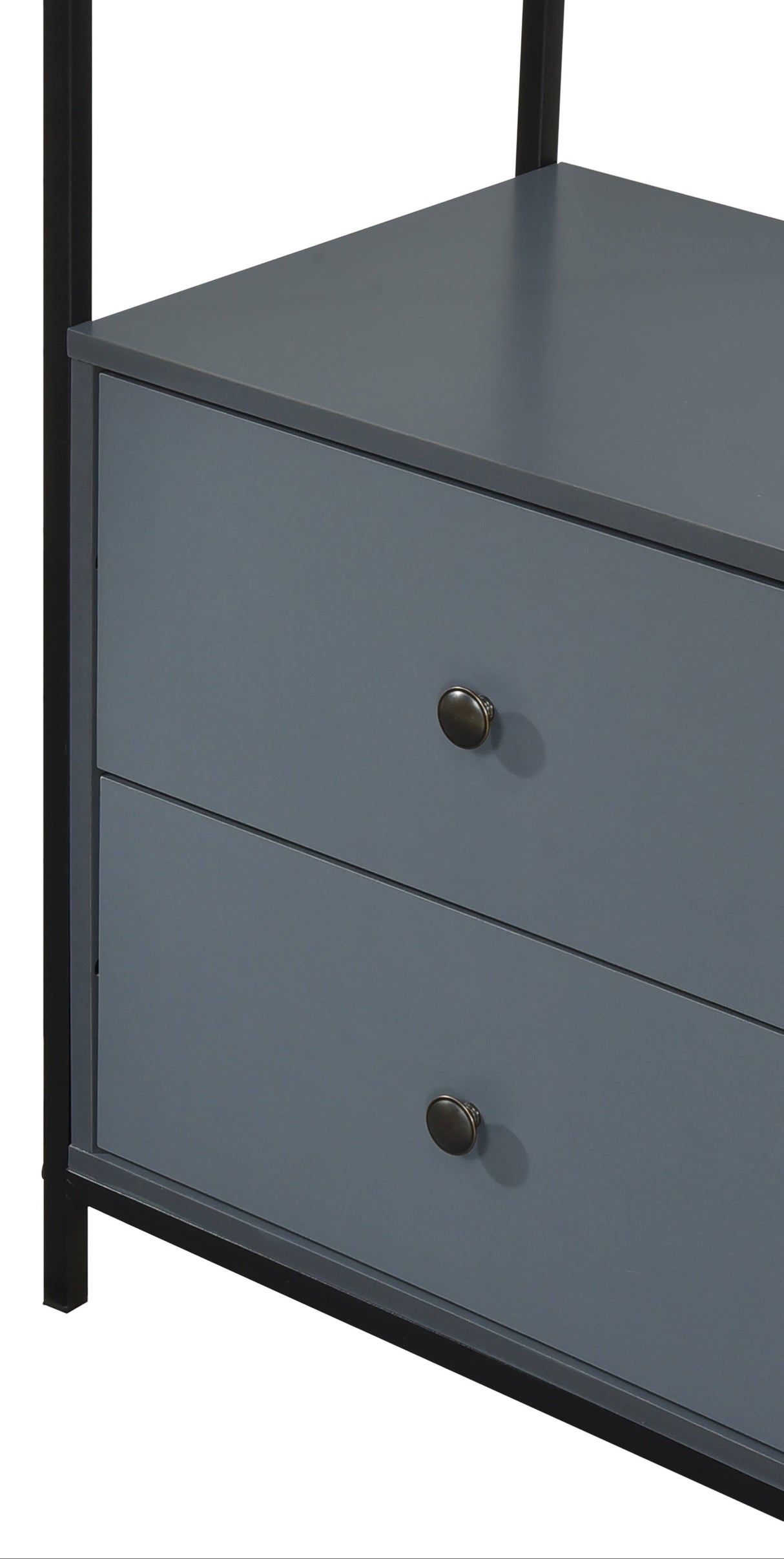 Alva Open Wardrobe with 2 Drawers - Swish Furniture
