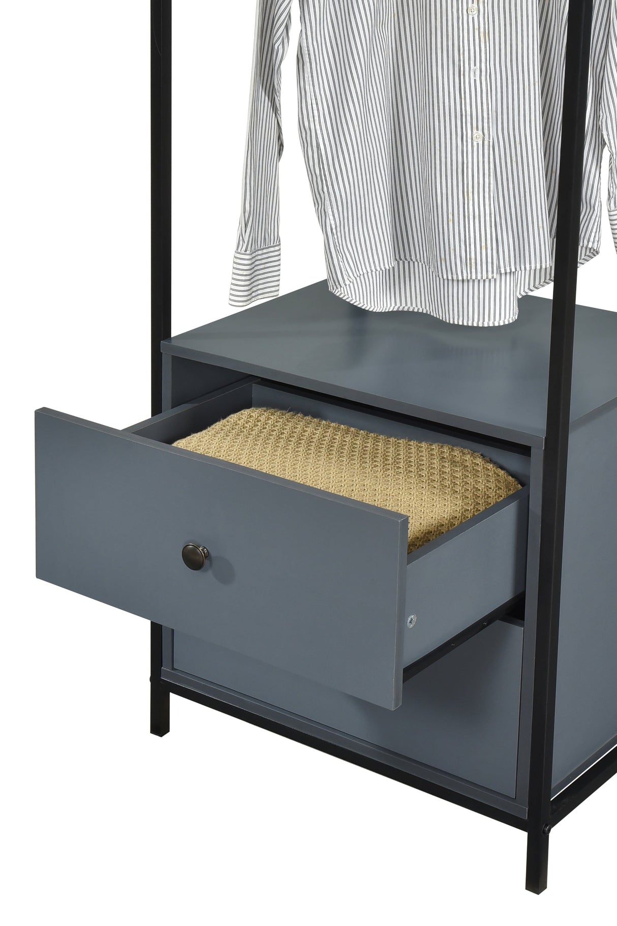 Alva Open Wardrobe with 2 Drawers - Swish Furniture