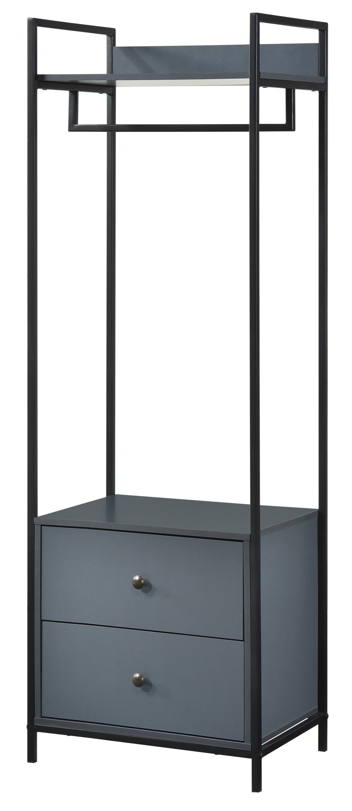 Alva Open Wardrobe with 2 Drawers - Swish Furniture