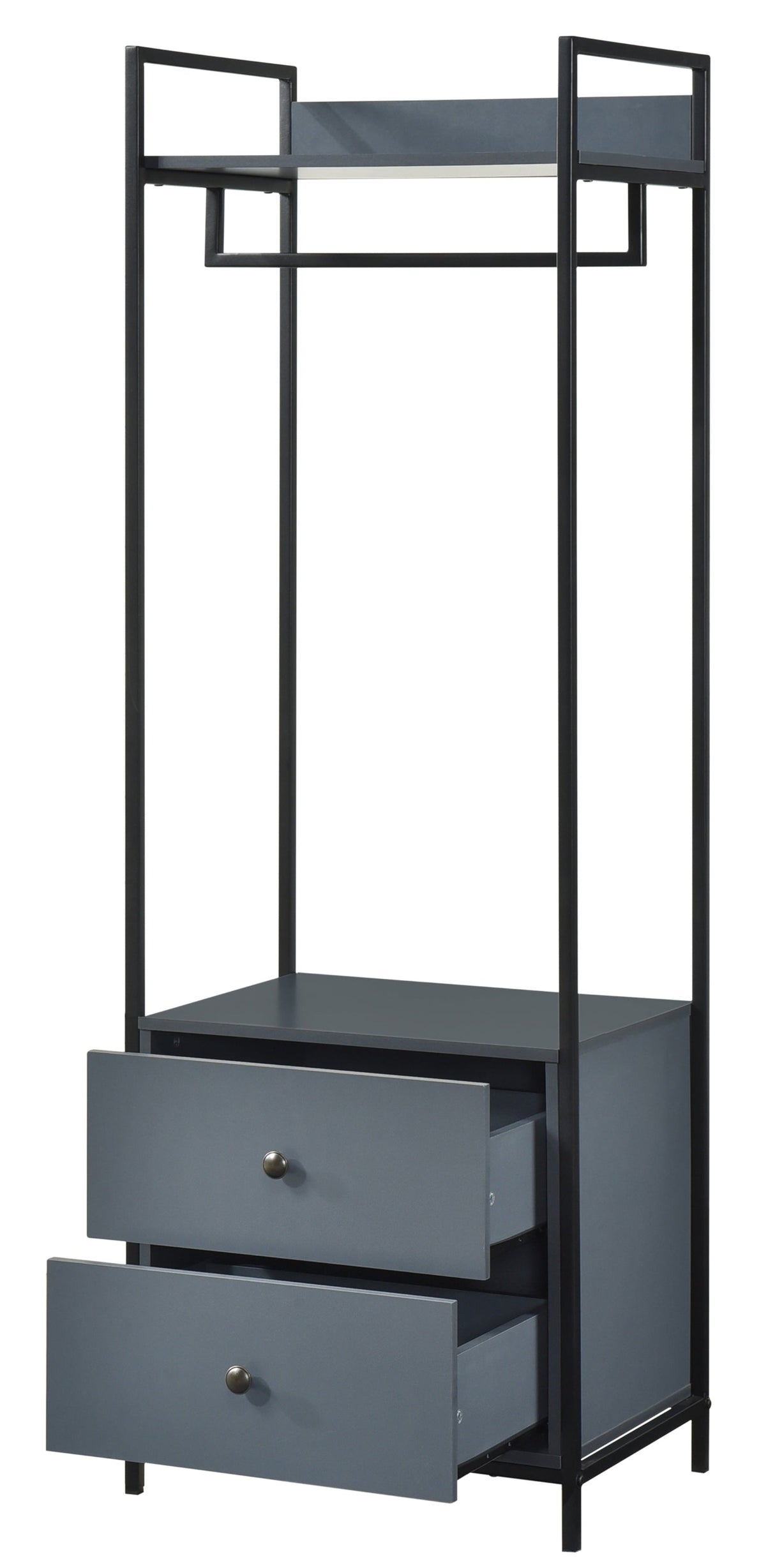 Alva Open Wardrobe with 2 Drawers - Swish Furniture