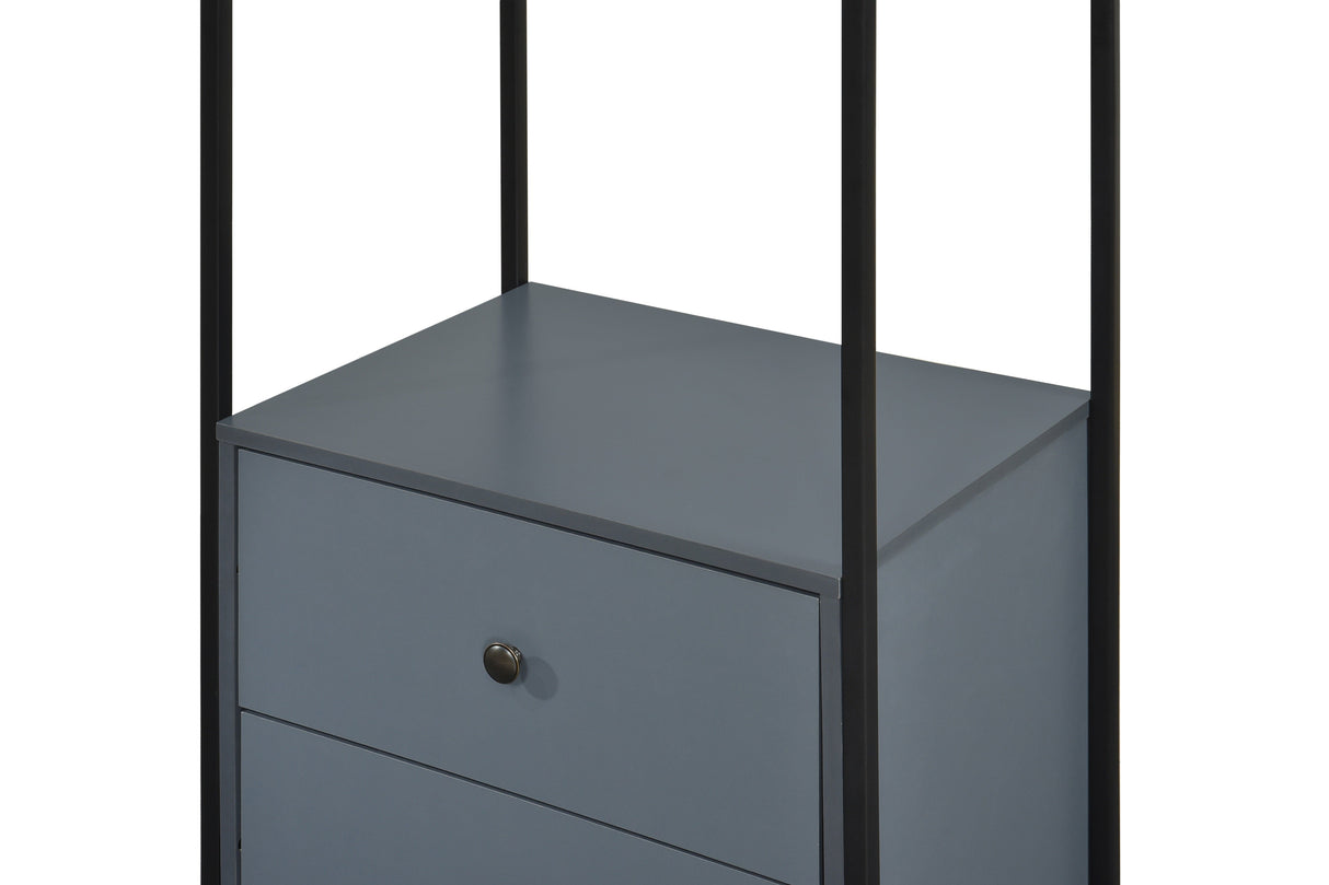 Alva Open Wardrobes with Drawers & Shelves - Swish Furniture