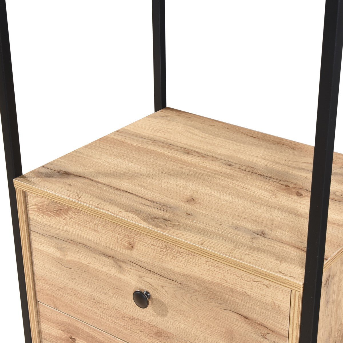 Alva Open Wardrobes with Drawers & Shelves - Swish Furniture