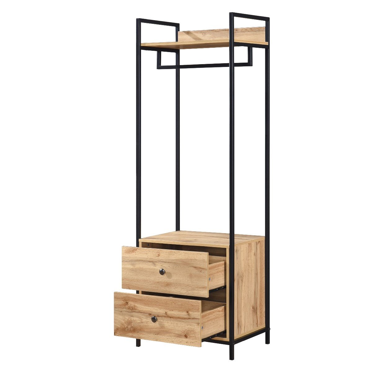 Alva Open Wardrobes with Drawers & Shelves - Swish Furniture