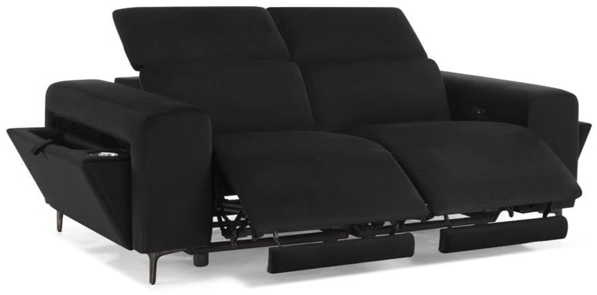Amara Power Reclining Velvet 2 Seater Sofa - TGC