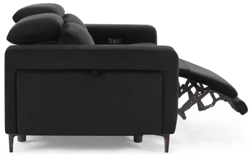 Amara Power Reclining Velvet 2 Seater Sofa - TGC