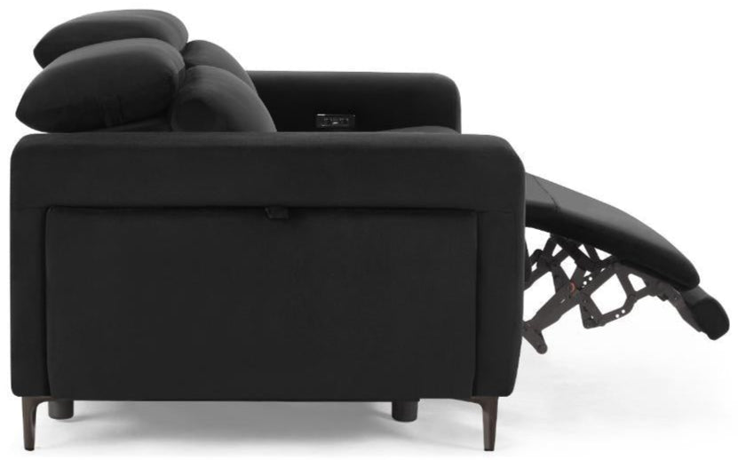 Amara Power Reclining Velvet 3 Seater Sofa - TGC