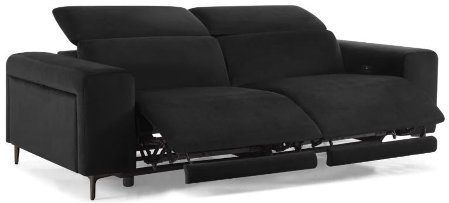 Amara Power Reclining Velvet 3 Seater Sofa - TGC