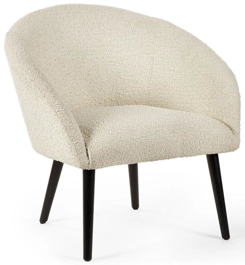 Amari Boucle Fabric Accent Chair - Julian Bowen