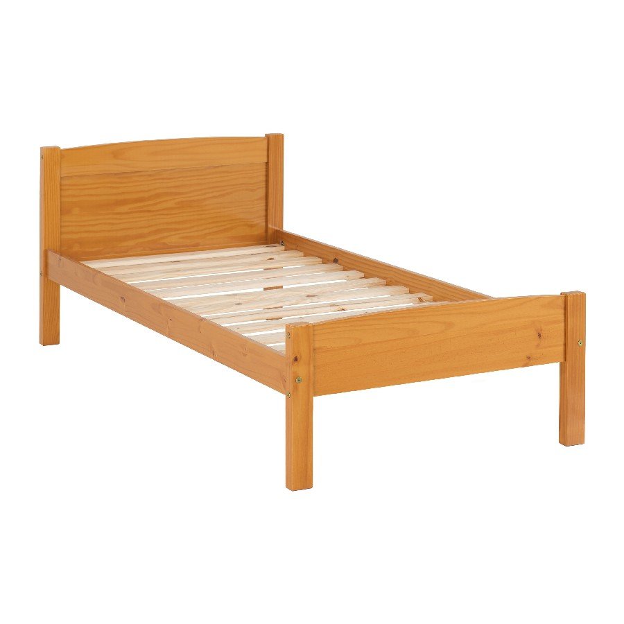 Amber Wooden Bed Frame - Seconique