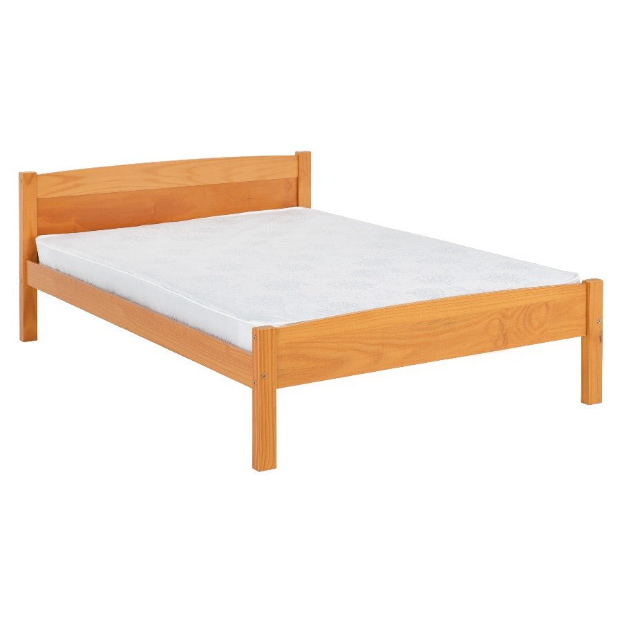 Amber Wooden Bed Frame - Seconique