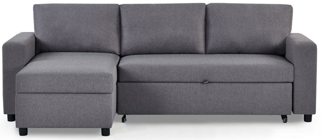 Angel Linen Fabric Chaise Sofa Bed - Julian Bowen