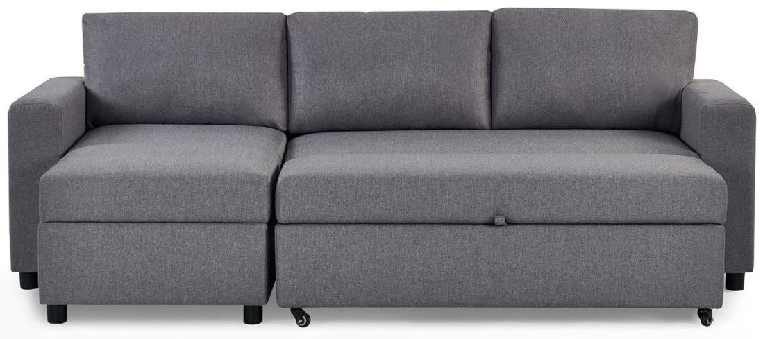 Angel Linen Fabric Chaise Sofa Bed - Julian Bowen