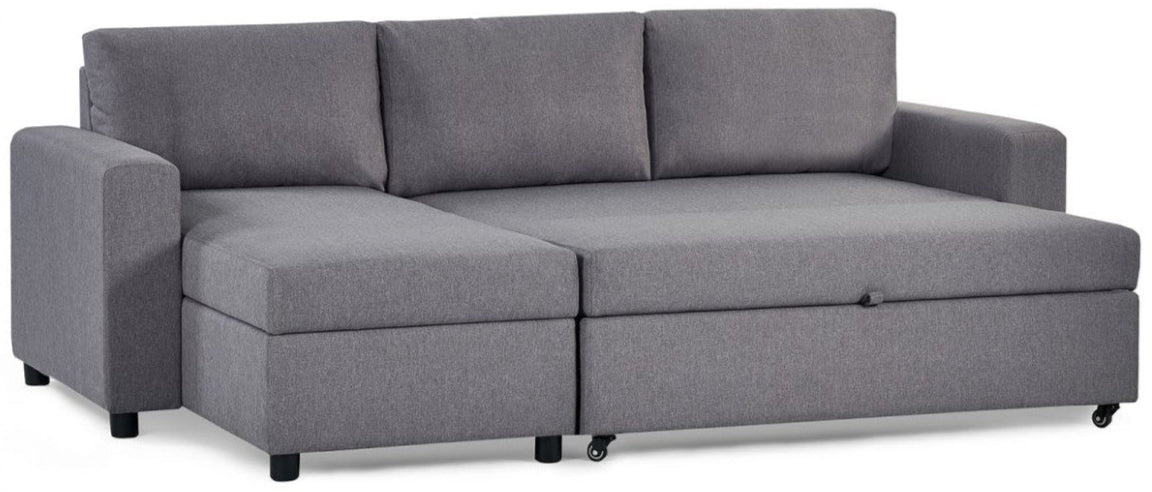 Angel Linen Fabric Chaise Sofa Bed - Julian Bowen