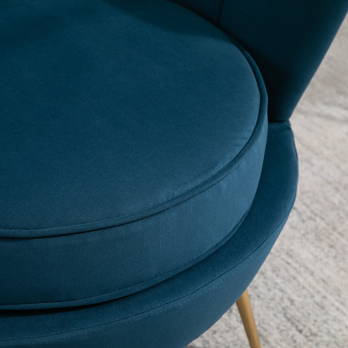 Ariel Retro Chair with Gold Legs - Birlea