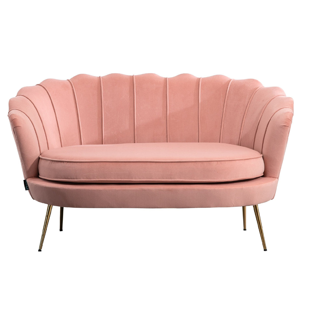Ariel Retro Sofa with Gold Legs - Birlea