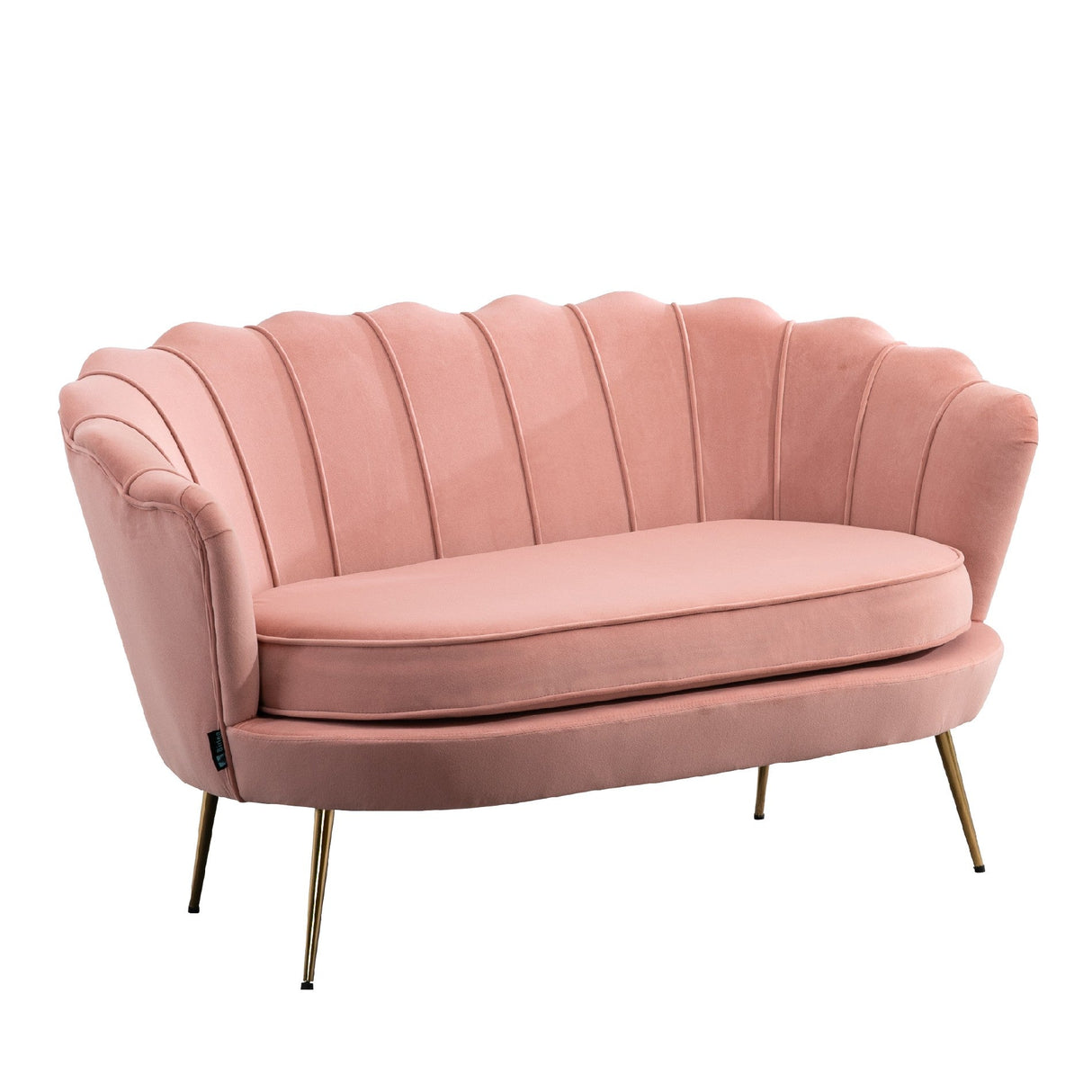 Ariel Retro Sofa with Gold Legs - Birlea