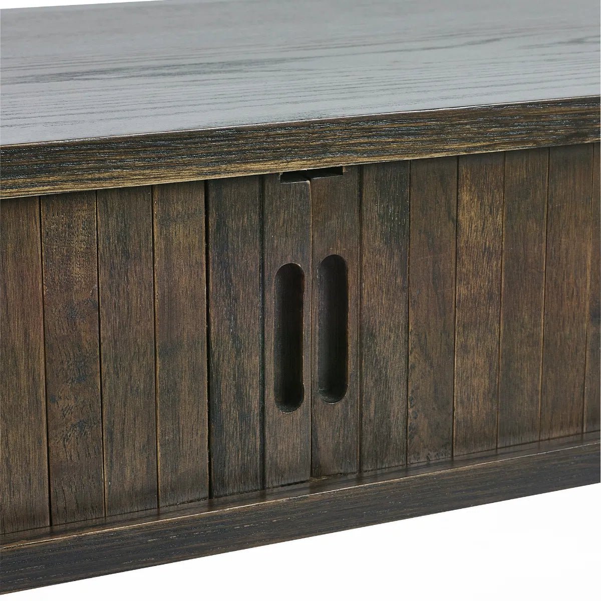 Arya Console Table with 2 Sliding Doors - Julian Bowen