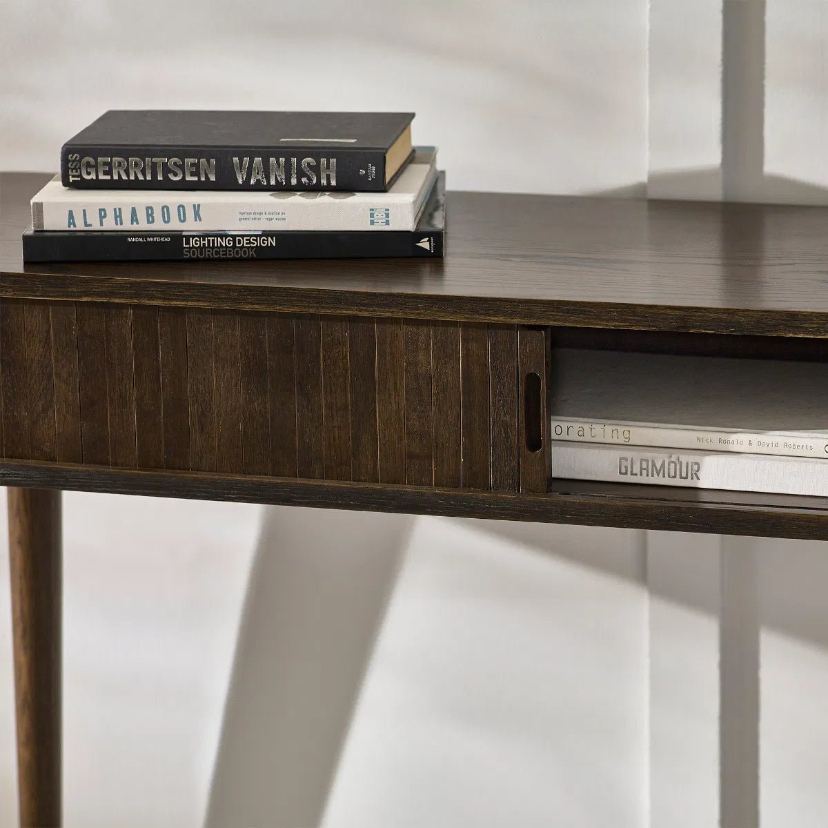 Arya Console Table with 2 Sliding Doors - Julian Bowen
