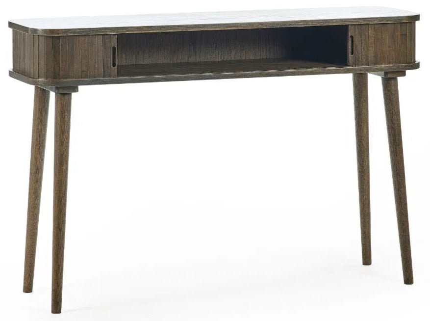 Arya Console Table with 2 Sliding Doors - Julian Bowen