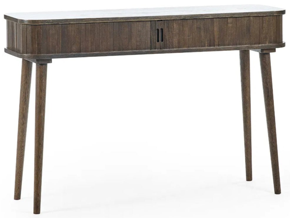 Arya Console Table with 2 Sliding Doors - Julian Bowen