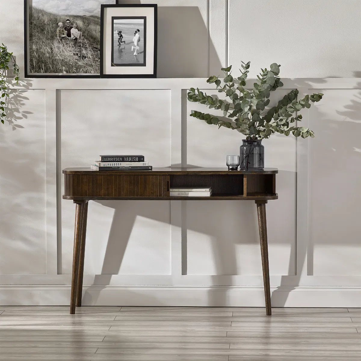 Arya Console Table with 2 Sliding Doors - Julian Bowen