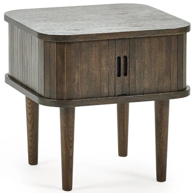 Arya Side Table with 2 Sliding Doors - Julian Bowen
