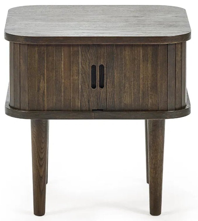 Arya Side Table with 2 Sliding Doors - Julian Bowen