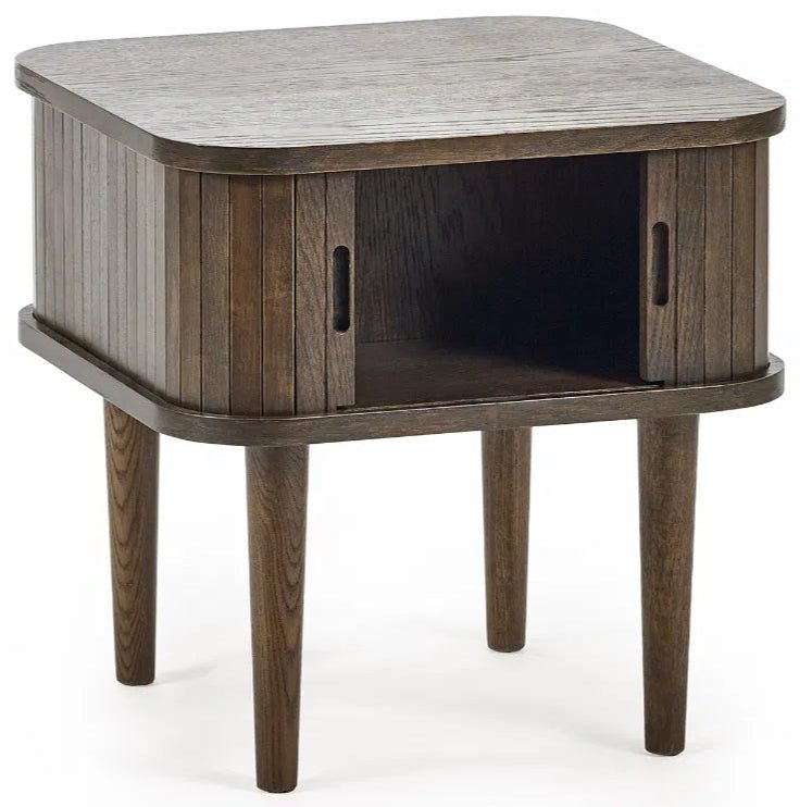 Arya Side Table with 2 Sliding Doors - Julian Bowen
