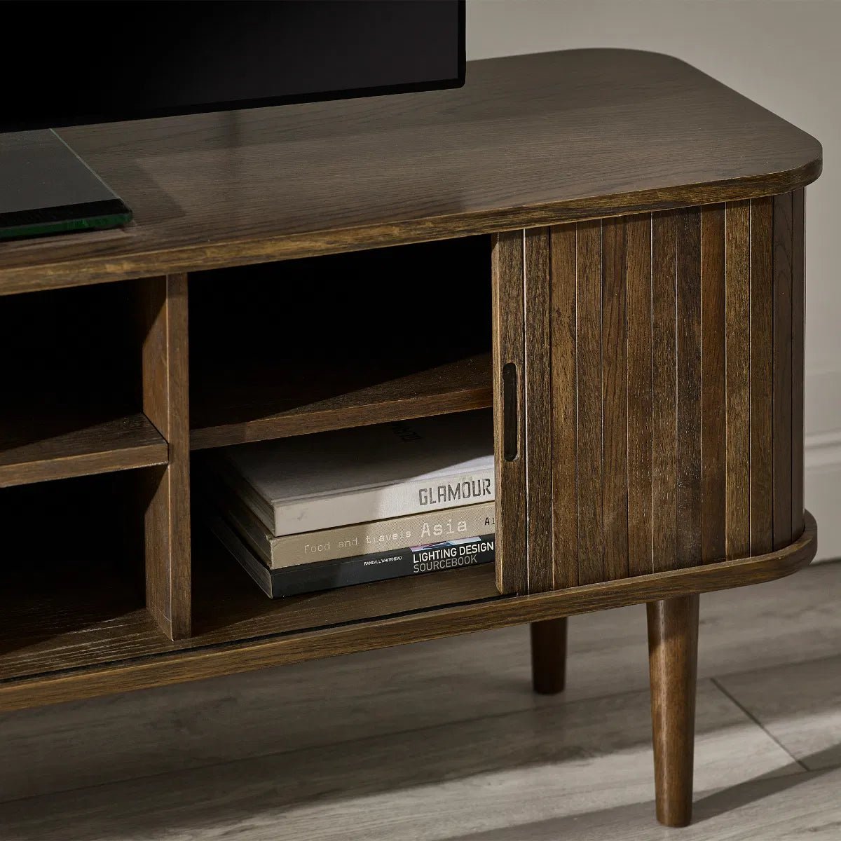 Arya TV Unit with 2 Sliding Doors - Julian Bowen