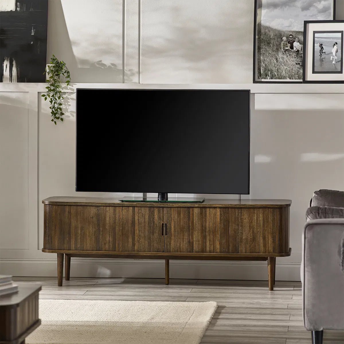Arya TV Unit with 2 Sliding Doors - Julian Bowen