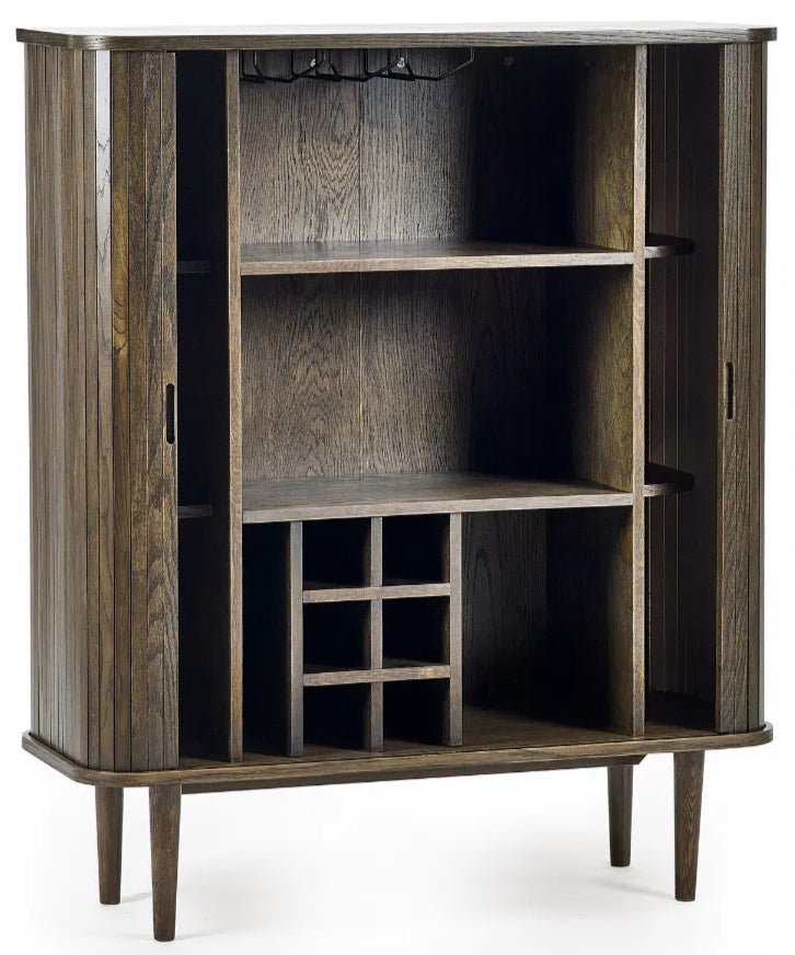 Arya Wine Cabinet with 2 Sliding Doors - Julian Bowen