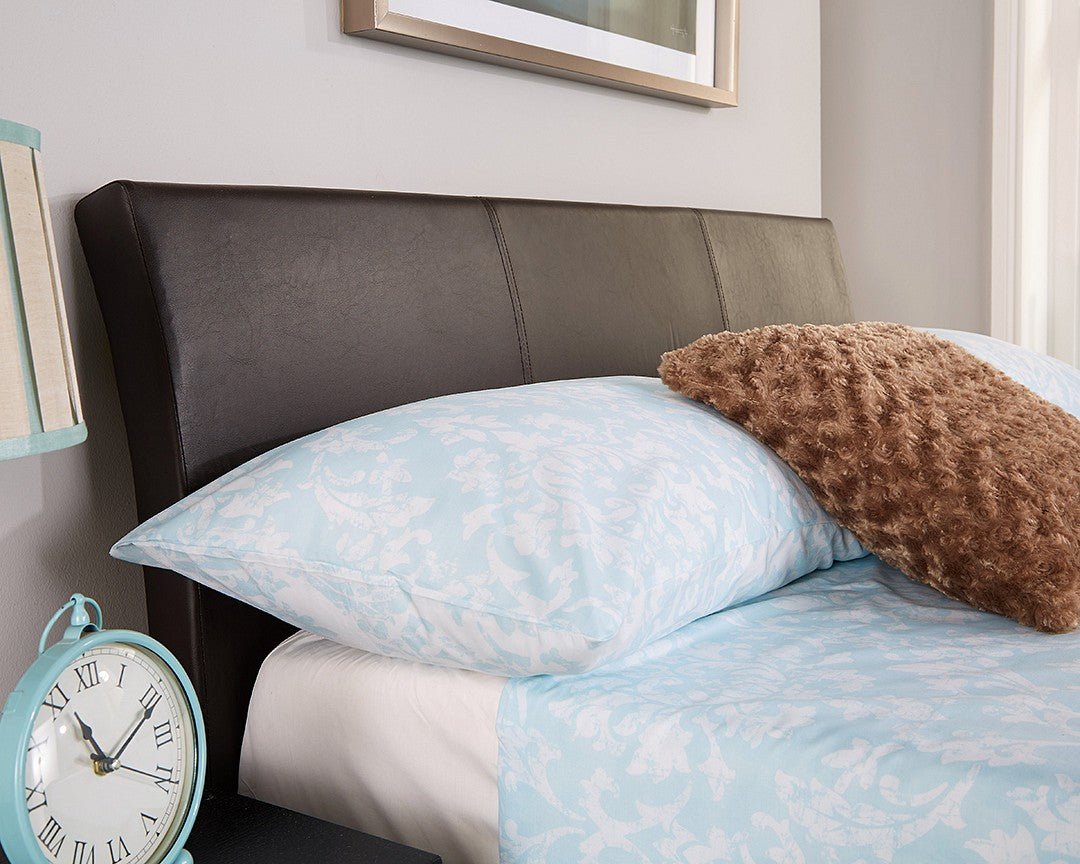 Ascot Faux Leather Ottoman Bed (5' King Size) - GFW