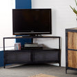 Ascot Industrial Reclaimed Wood and Metal TV Unit - Indian Hub
