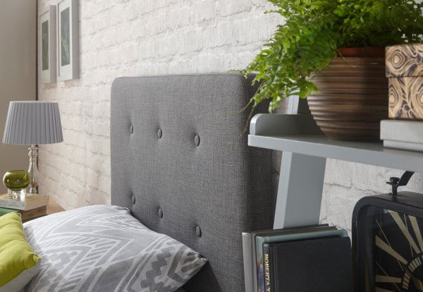 Ashbourne Charcoal Grey Bed - GFW
