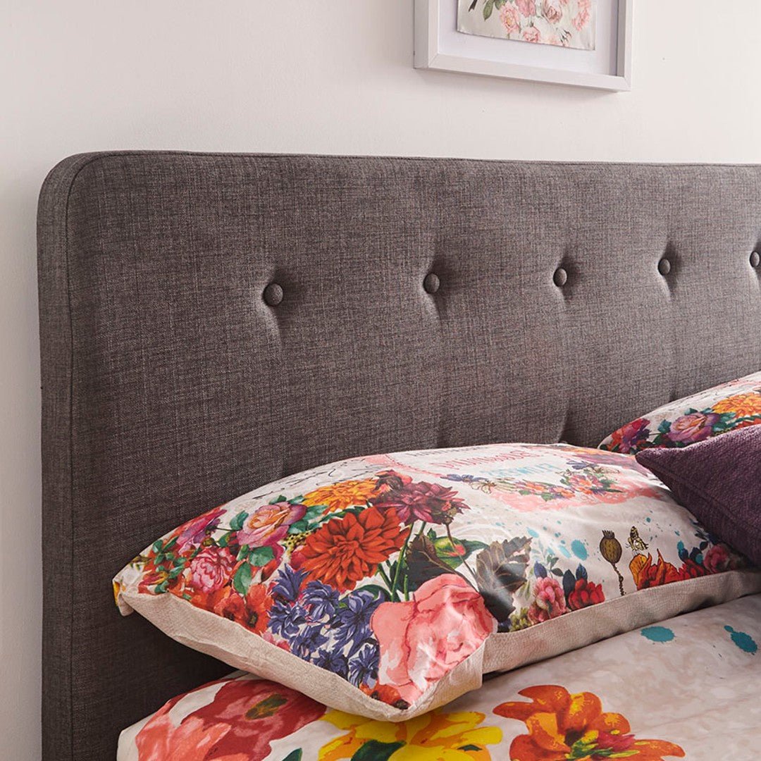 Ashbourne Grey Fabric Ottoman Bed Frame - GFW