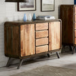 Aspen Reclaimed Solid Wood 2 Door 4 Drawer Sideboard - Indian Hub