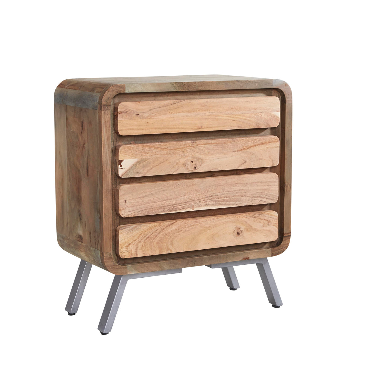 Aspen Reclaimed Solid Wood 4 Drawer Chest - Indian Hub