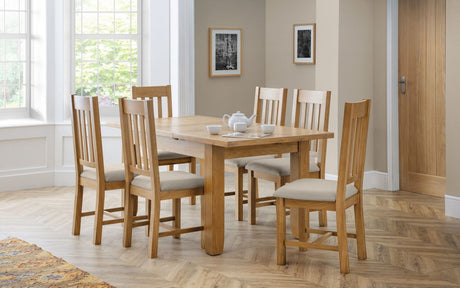 Astoria and Hereford Dining Set with 6 Chairs - Julian Bowen