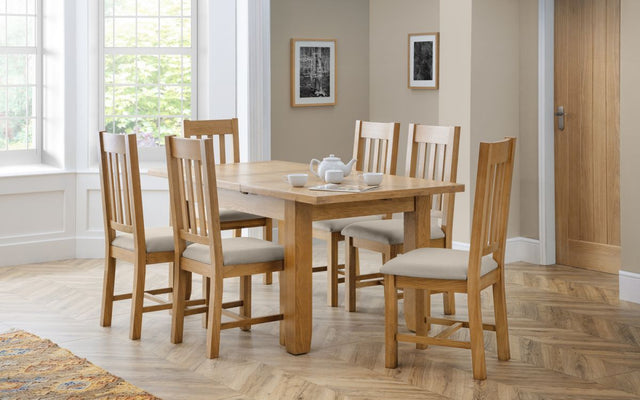 Astoria and Hereford Dining Set with 6 Chairs - Julian Bowen