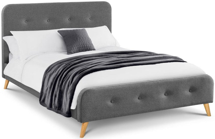 Astrid Curved Retro Buttoned Bed - Julian Bowen