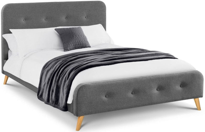 Astrid Curved Retro Buttoned Bed - Julian Bowen