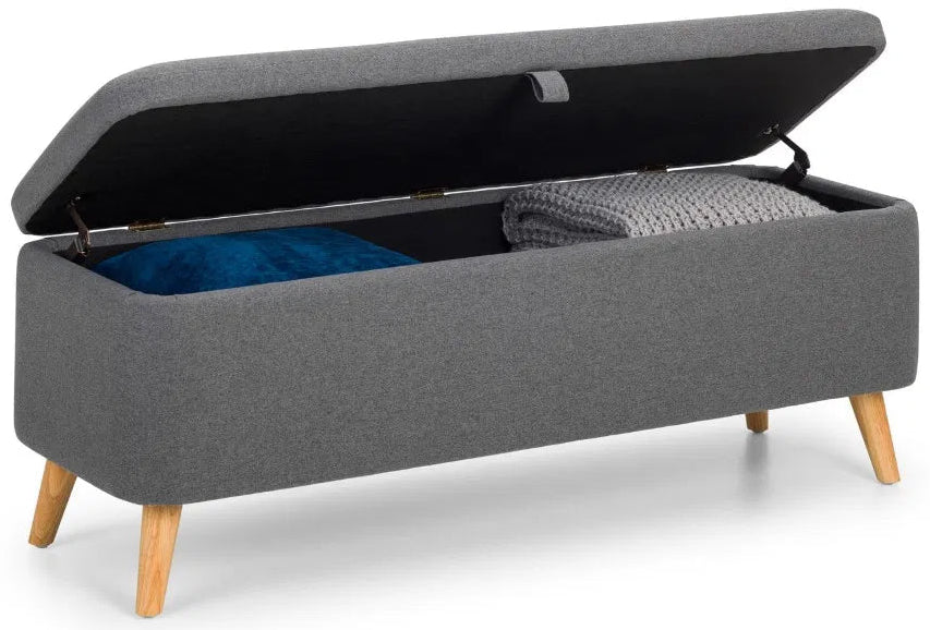 Astrid Linen Storage Bench - Julian Bowen