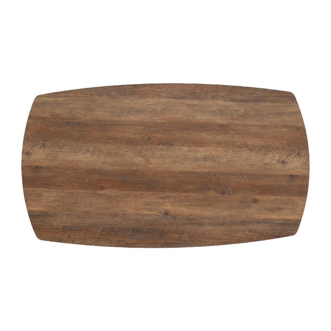 Athens Oak Effect Dining Set with 4 Avery Velvet Chairs - Seconique