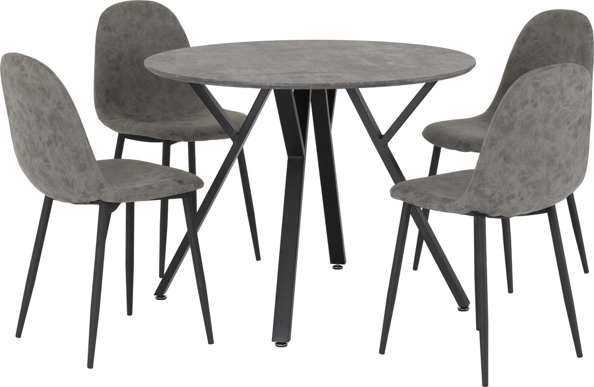 Athens Round Dining Set - Seconique