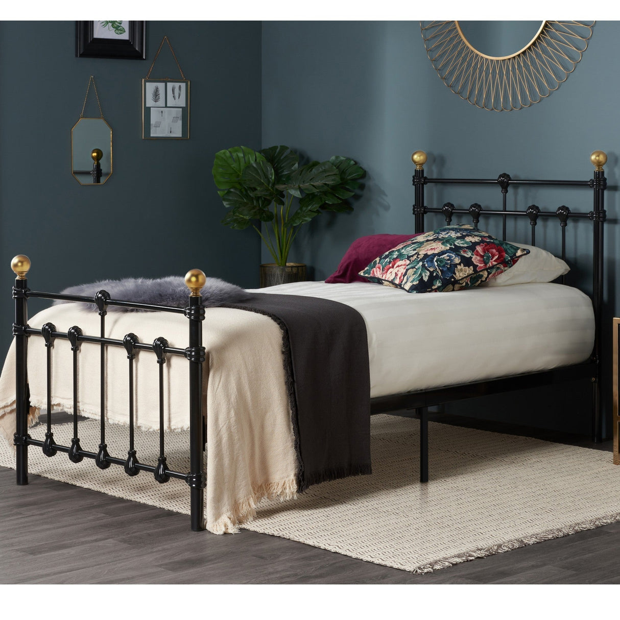 Atlas Metal Bed Frame - Birlea