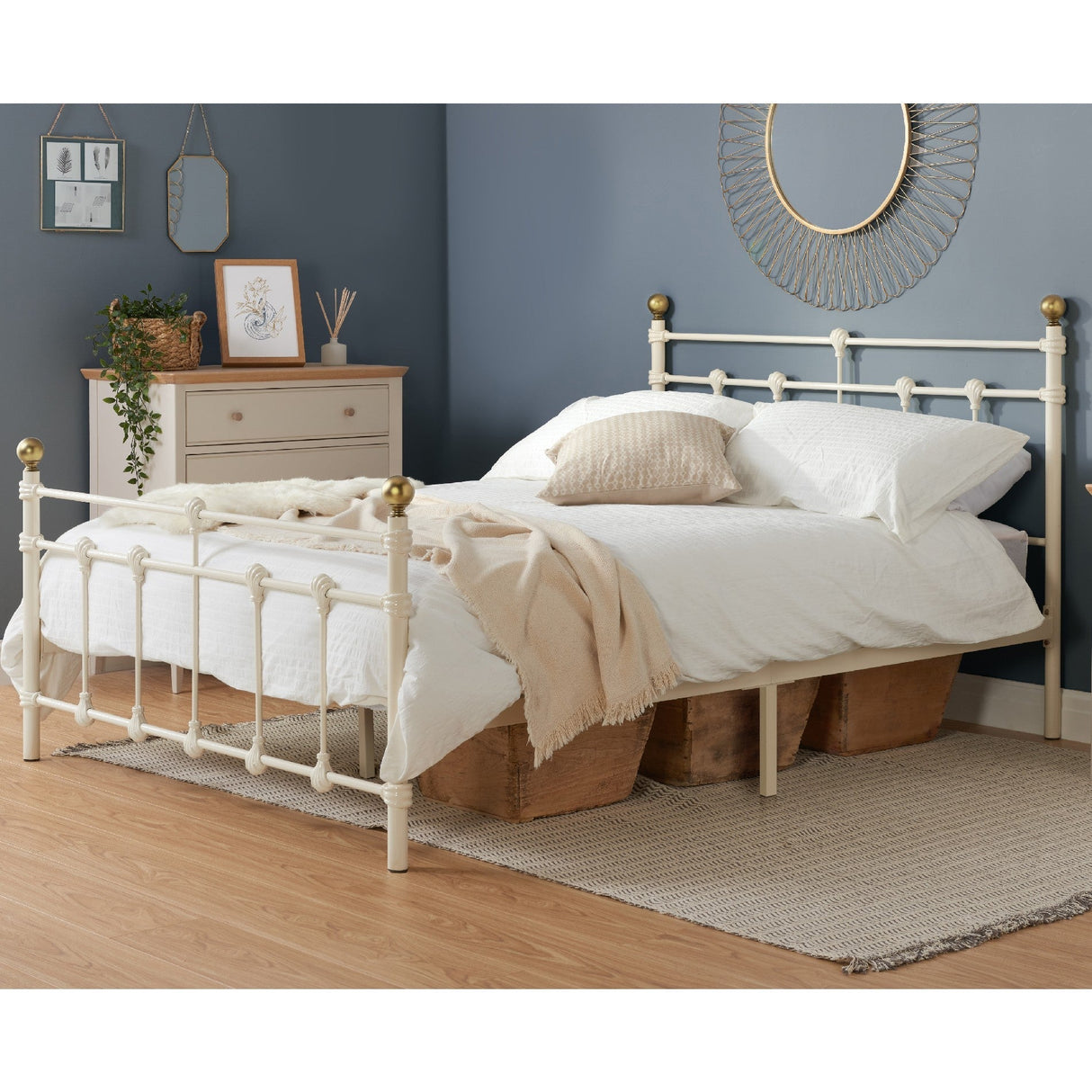 Atlas Metal Bed Frame - Birlea
