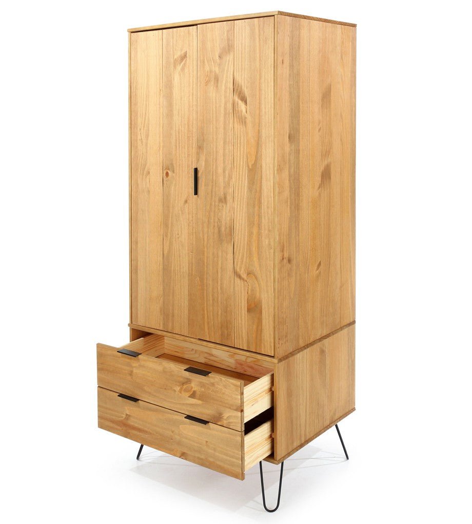 Augusta 2 Door 2 Drawer Wardrobe - Core Products