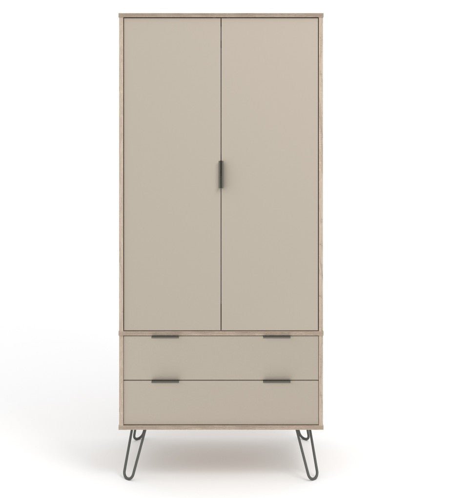 Augusta 2 Door 2 Drawer Wardrobe - Core Products